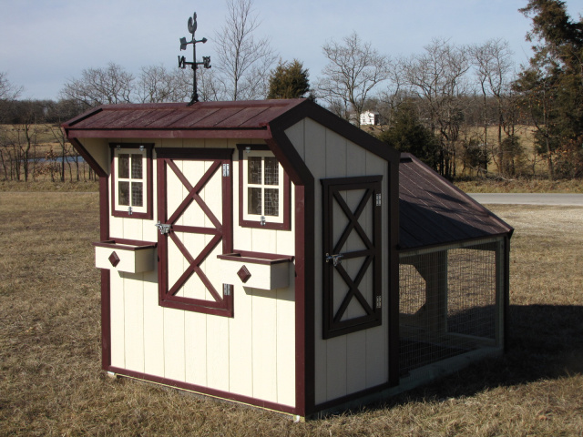 6x8 Burgundy / Ivory